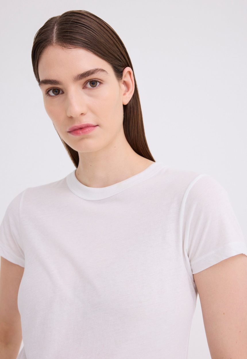 Jac + Jack Baby Pima Cotton Tee - Ghost White